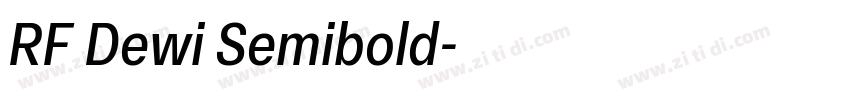 RF Dewi Semibold字体转换